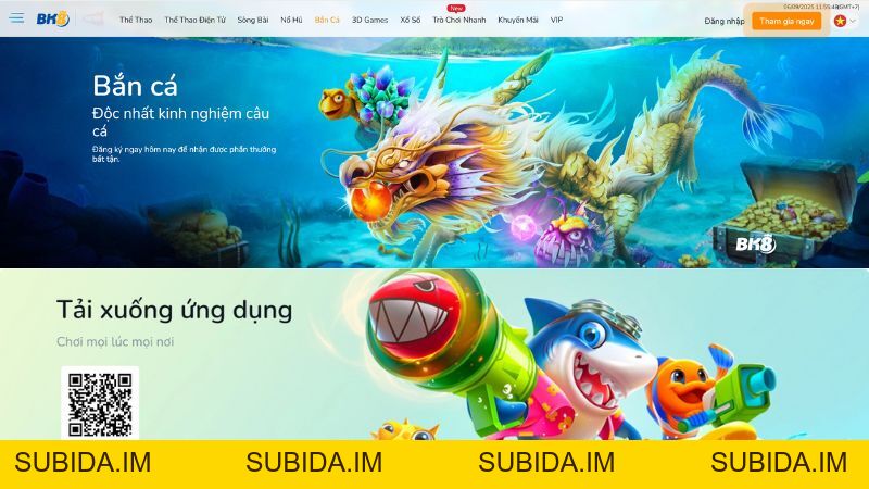 Bắn cá BK8 - Sân chơi săn cá đại dương đầy lý thú và sắc màu - subida